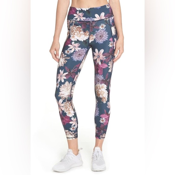 Sweaty Betty Pants - Sweaty Betty Zero Gravity Print Ankle Legging Floral Active Casual Women’s Small